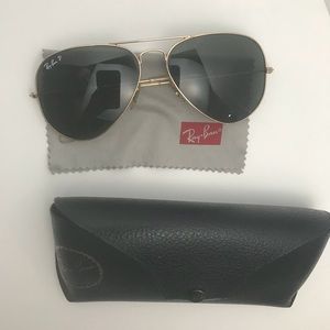 Ray-Ban Classic Aviator Polarized - Gold 58mm